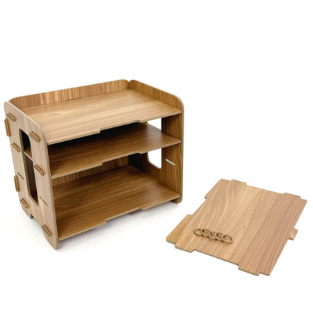 올지 가로 서류보관함 A4 서류함 문서정리함 종이 오픈형 우드 #7