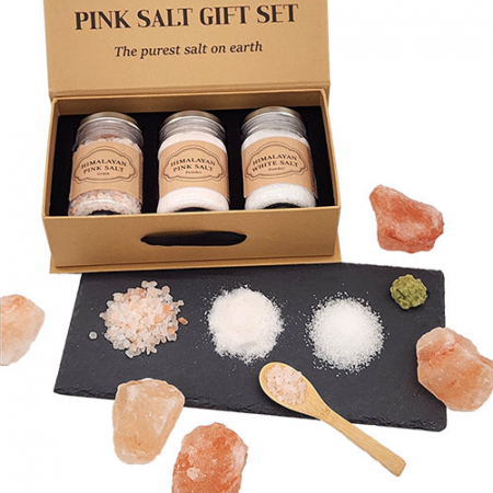 웰세스 S3 히말라야핑크솔트 세트 명절 선물 핑크알갱이250G 핑크파우더250G 화이트파우더250G 대나무 스푼 #5