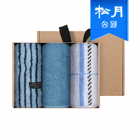 송월타월 소프트쿨 스카이 3매 기프트세트 #2