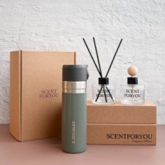 FINE 센트포유 실내용+차량용디퓨저 120ml  + 스탠리 고진공슬림보틀세트 D54