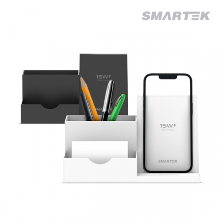 스마텍 ST-CPH03 듀얼 코일 15W 무선 충전 연필꽂이 #2