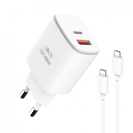 LAAON 25W 2포트 PD GaN 충전기 케이블 포함 ITB-GaND25C #3