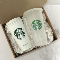 스타벅스 리유저블 그란데컵 473ml 벤티컵 709ml 고급띠지 손잡이 기프트박스 선물세트