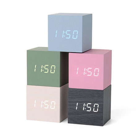 웰세스 W1293 큐브탁상시계 인테리어 시계 졸업 선물 알람 시계 #3