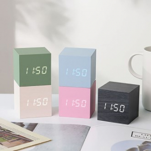 웰세스 W1293 큐브탁상시계 인테리어 시계 졸업 선물 알람 시계