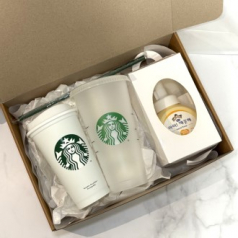 스타벅스 리유저블 그란데컵 473ml 벤티컵 709ml 아이깨끗해 핸드워시 고급띠지 기프트박스 선물세트
