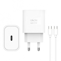 LAAON 25W PD 초고속 GaN 충전기 케이블 포함 ITB-GaN25W