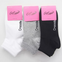 크로커다일 여자 남자 단목 양말