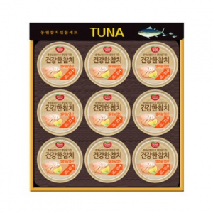 명절선물세트 동원 건강한 참치 호 9호 / 건강한참치 100g 9개  / 쇼핑백 동봉 / 박스단위 배송비 무료