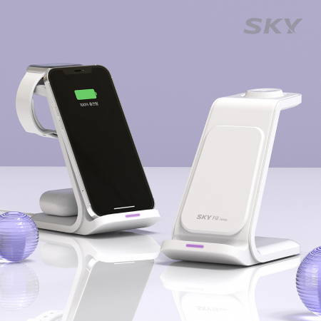 스카이 필 W55A 애플워치용 20W 3in1 고속 무선 충전 스탠드 #3