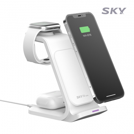 스카이 필 W55A 애플워치용 20W 3in1 고속 무선 충전 스탠드 #2