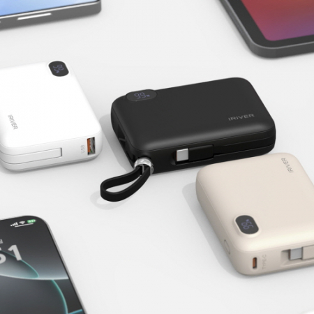 아이리버 22.5W 4in1 케이블 일체형 미니 보조배터리 10000mAh #4