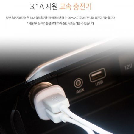 아이리버 2포트 3.1A 듀얼 고속 차량용 충전기 #3