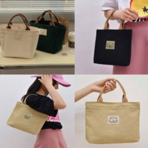 곰돌이에코백 귀여운에코백 심플에고백 에코핸드백 곰돌이드링크백