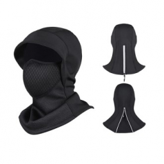 뒷지퍼 폴리 방한 마스크 바라클라바 모자