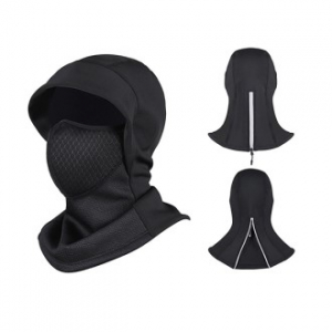 뒷지퍼 폴리 방한 마스크 바라클라바 모자