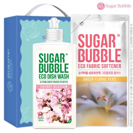슈가버블 주방세제280용기 섬유유연제300리필 2종 #2
