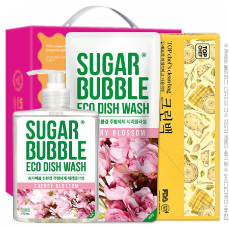 슈가버블 주방세제470펌프 주방세제280리필 크린백 3종 #2