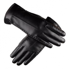 여성용 폰터치 가능한 PU가죽 방한 장갑