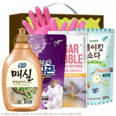 참그린매실500용기 피죤 슈가버블섬유유연제300리필 탑셰프베이킹소다300리필 고무장갑32cm(5종)
