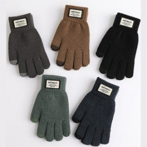 남녀공용 터치가능 겨울 니트 양모 장갑