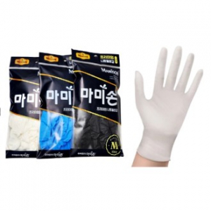 마미손 니트릴 10매 장갑 중 미색 블루 검정