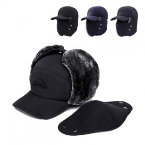 뛰어난 보온성 마스크 탈부착 방한 모자