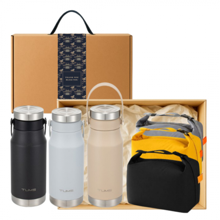 핸들 익스트림 손잡이 텀블러 500ml + 캠핑 피크닉 보온보냉백 고급띠지 손잡이 기프트박스 선물세트 #2