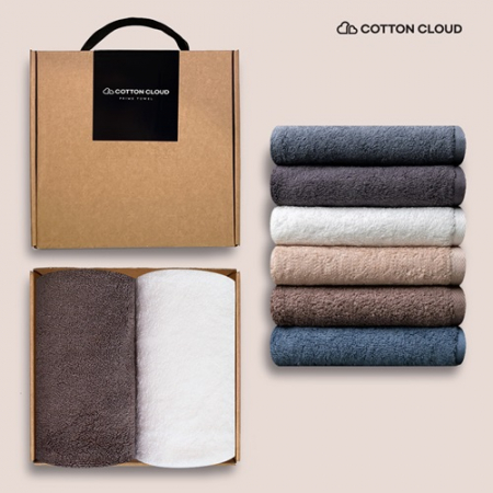 코튼클라우드 호텔수건 200g 2P 고급선물포장(손잡이박스) #2