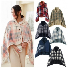 망토 담요 무릎담요 극세사 똑딱이