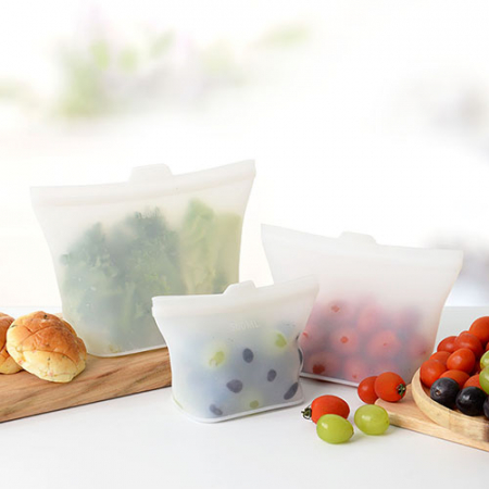 웰세스 실리콘지퍼백3종세트 다회용 지퍼백 #3