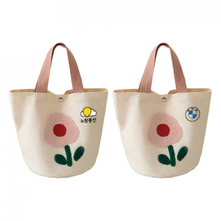 꽃무늬 캔버스 에코백 데일리 가방 H276 #2