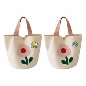 꽃무늬 캔버스 에코백 데일리 가방 H276