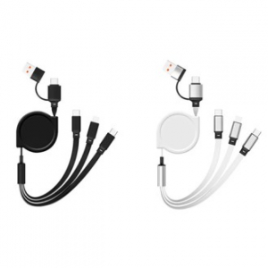 고속충전 3in1 릴케이블 CtoC PD 충전지원