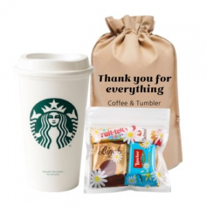 스타벅스 리유저블 그란데컵 473ml + 미니간식세트 파우치포장 기프트세트