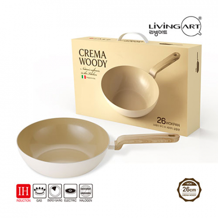 리빙아트 크레마우디 26궁중팬+유리뚜껑 세트 #2