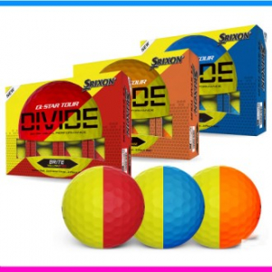 스릭슨 Q 스타 디바이드 6구 (3pc) 스릭슨 디바이드 골프공 계란 골프공 스릭슨 골프공 6구세트