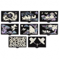 외국인선물나전칠기 자개 명함케이스 갓 한글 한국 전통 문양 전통소품