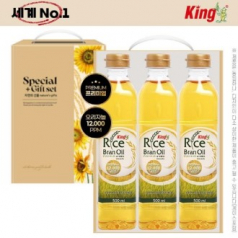 킹 프리미엄 현미유 500ml 3종