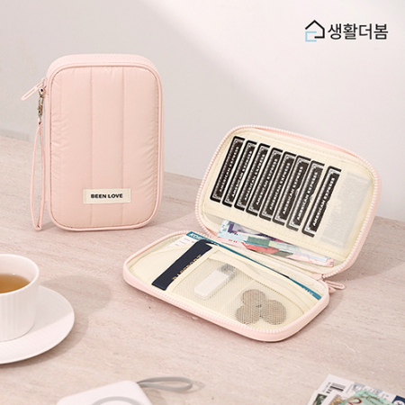 생활더봄 패딩 여권파우치 RFID차단 방수 카드수납 여행용 지갑 #5