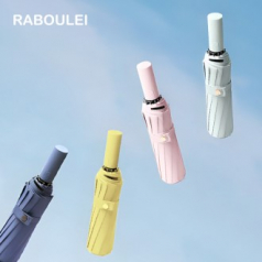 라볼레이 파스텔 3단 자동 암막 양우산 UPF50+