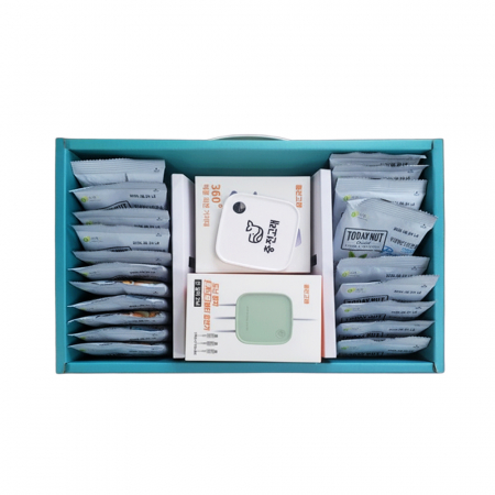 팝폰 추석 선물세트 (초고속 멀티충전기 핸드폰거치대 너트한줌 세트) #4