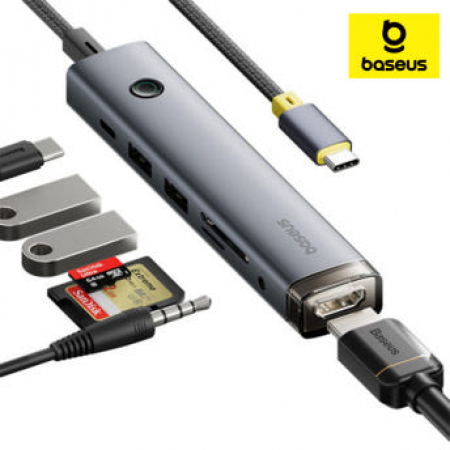 베이스어스 USB 허브 멀티 노트북 C타입 포트 PD 100W 울트라조이 AIR 7in1 #2