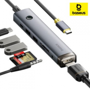 베이스어스 USB 허브 멀티 노트북 C타입 포트 PD 100W 울트라조이 AIR 7in1