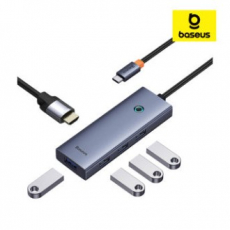 베이스어스 USB 허브 멀티 포트 스마트 미러링 울트라조이 5in1 4K 30Hz