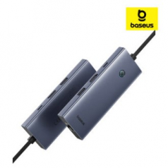 베이스어스 USB 허브 C타입 멀티 허브 원터치 스마트 미러링 7포트 울트라조이 시리즈