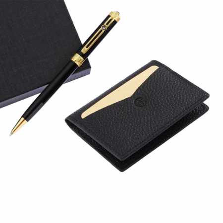 비즈니스선물 순금판 소가죽 카드지갑 명함지갑 회의용 고급 금장 탄생석 볼펜 #3