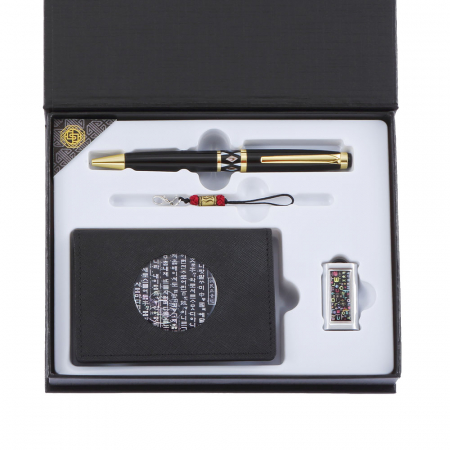 바이어선물 고급 금장 자개 볼펜 훈민정음 카드지갑 대용량 한글 자개 USB #3