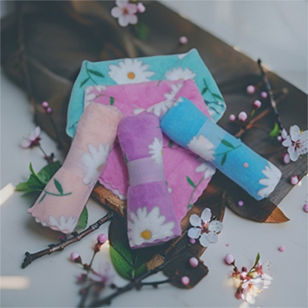 플라워 극세사 파워클린 행주 5P #3