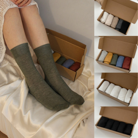 5개 양말세트 양말패키지 무지 기본양말 #2
